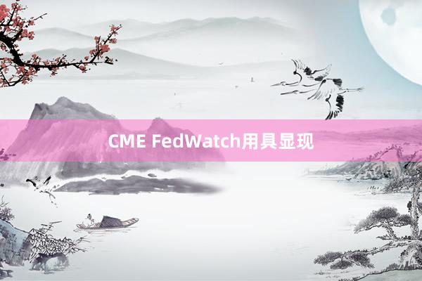 CME FedWatch用具显现